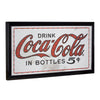 Coca Cola Drink in Bottles 5 Cents Framed LED Sign
